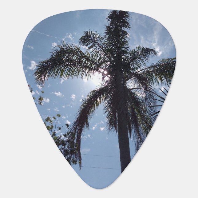 Palm Tree Guitar Pick (Front)
