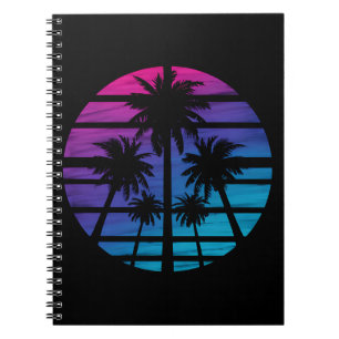 Palm Tree Hawaiian Beach Summer Vacation Notebook