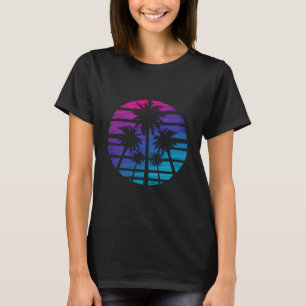 Palm Tree Hawaiian Beach Summer Vacation T-Shirt