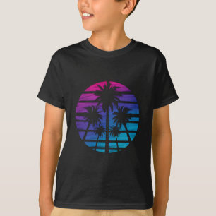 Palm Tree Hawaiian Beach Summer Vacation T-Shirt