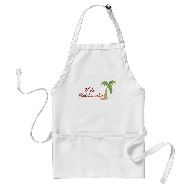 Palm Tree hawaiian christmas 2 Adult Apron (Front)