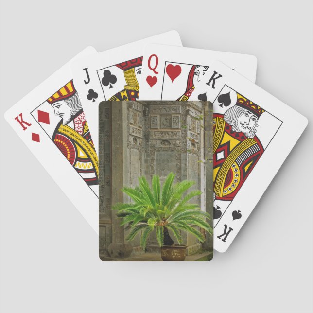 Palm Tree | Hongcun, China Poker Cards (Back)