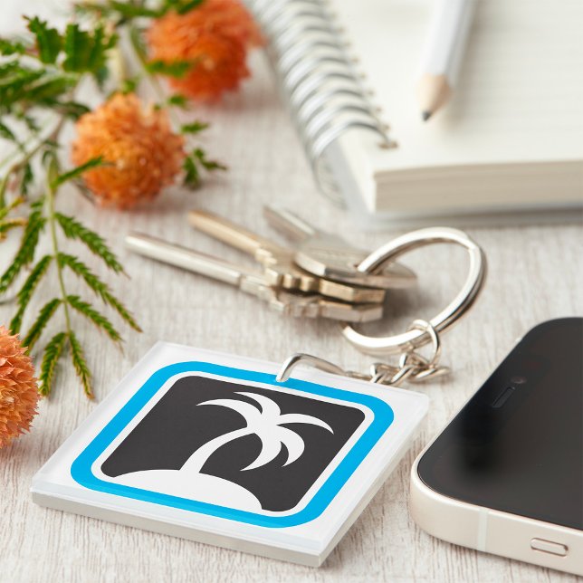 Palm Tree Icon Keychain (Creator Uploaded)