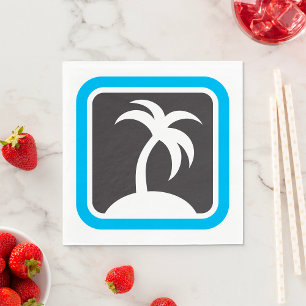 Palm Tree Icon Napkins