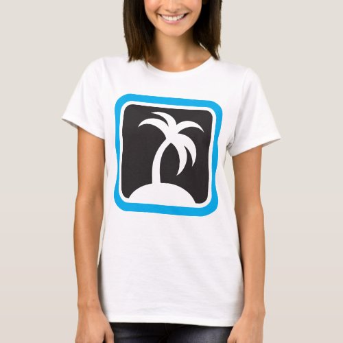 Palm Tree Icon T_Shirt