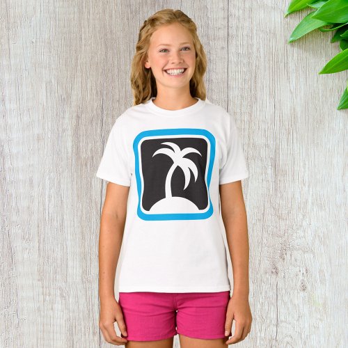 Palm Tree Icon T_Shirt