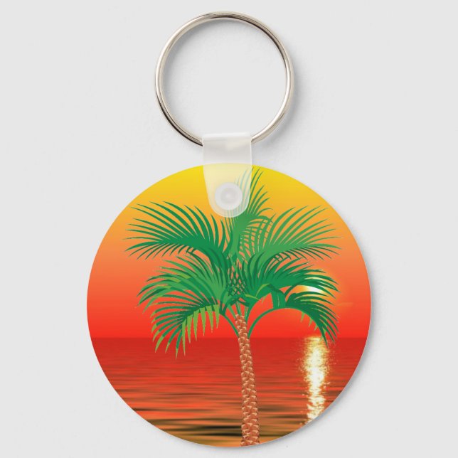 Palm Tree Keychain (Front)