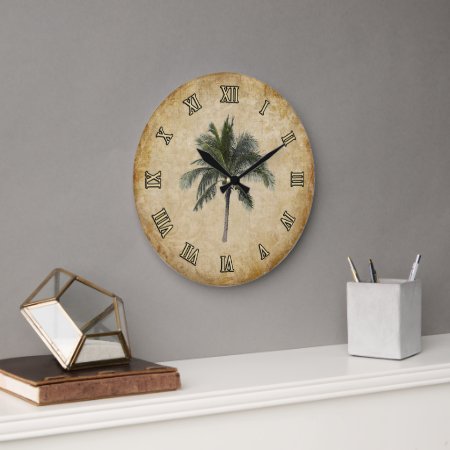 Palm Tree Large Clock