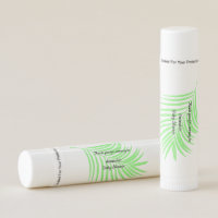 Palm Tree Leaf Baby Shower Green Tropical Trendy Lip Balm