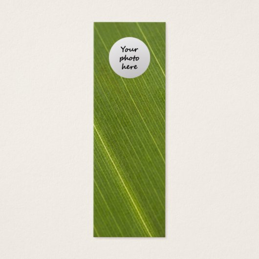 Palm Tree Leaf Custom Bookmark (Front)