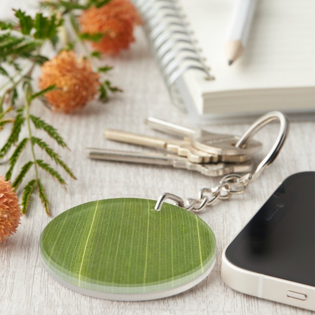 Palm Tree Leaf Keychain (Front Right)