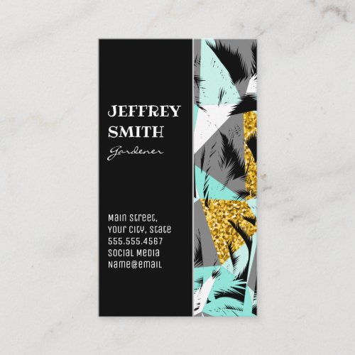 Palm Tree Leaves Business Card