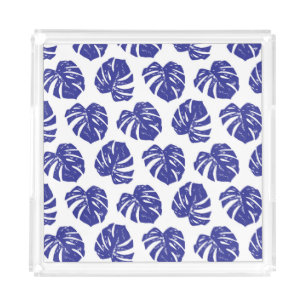 Palm Tree Leaves: Natural Pattern Acrylic Tray