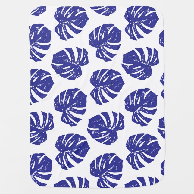 Palm Tree Leaves: Natural Pattern Baby Blanket (Front)