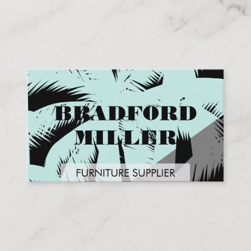 Palm Tree Leaves  Natural Pattern Business Card