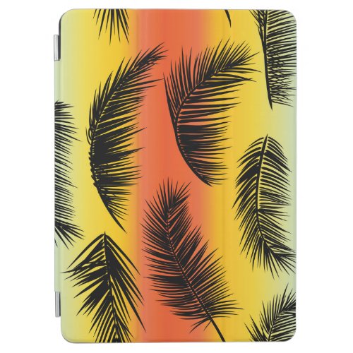 Palm tree leaves seamless pattern iPad air cover
