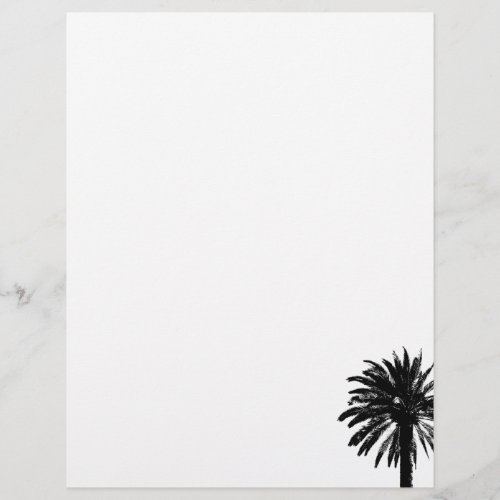 Palm tree letterhead  Beach wedding stationery