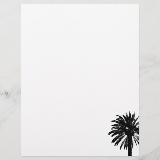 Palm tree letterhead | Beach wedding stationery | Zazzle.com