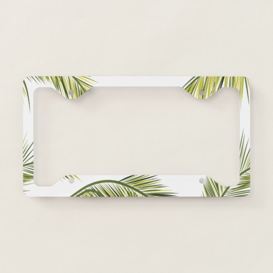 Palm Tree Licence Plate Frame