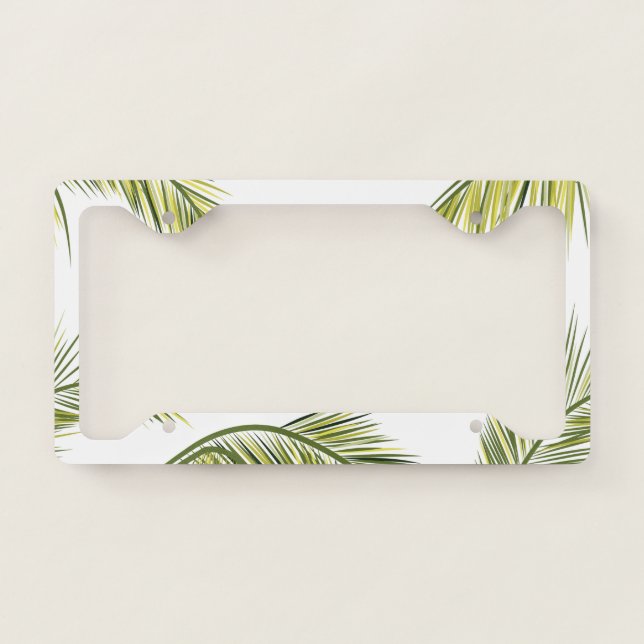 Palm Tree Licence Plate Frame (Front)
