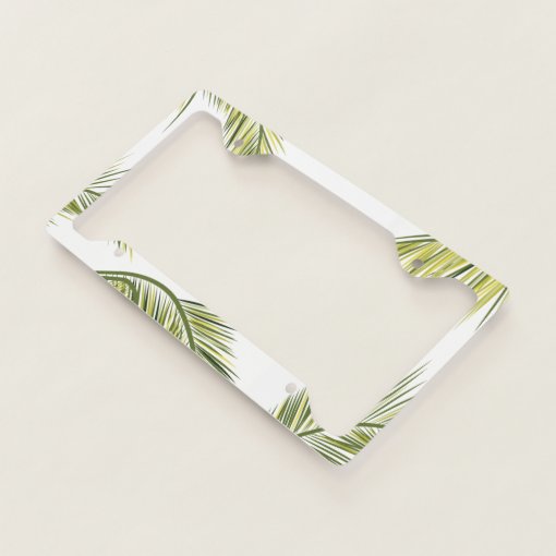 Palm Tree Licence Plate Frame Zazzle