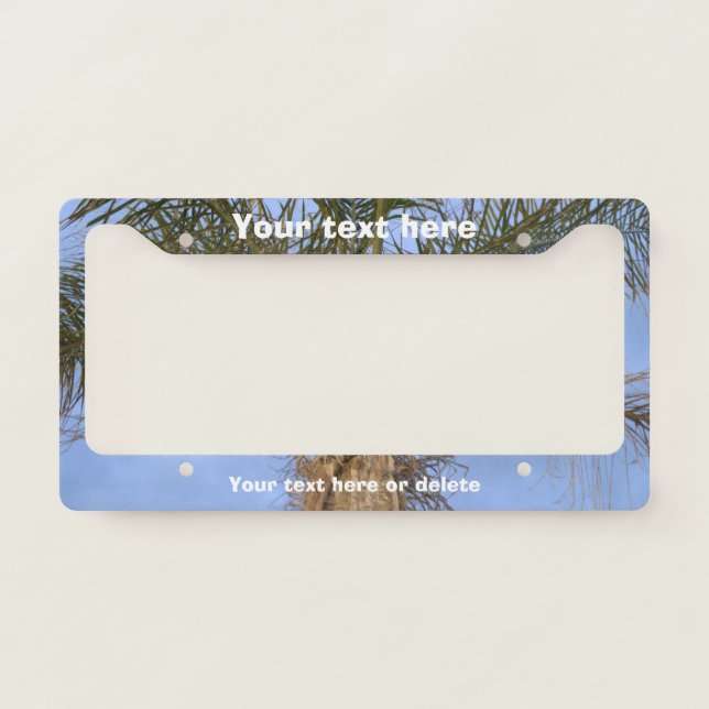 Palm Tree License Plate Frame (Front)
