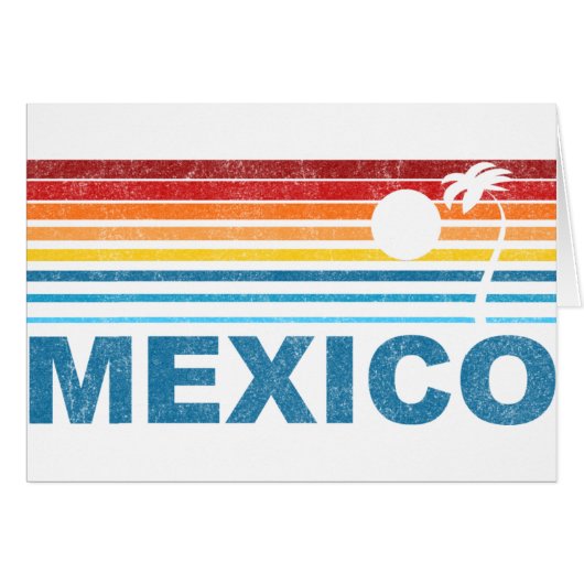Palm Tree Mexico Cards (Front Horizontal)
