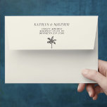 Palm Tree Modern Minimalist Destination Wedding Envelope<br><div class="desc">Palm Tree Modern Minimalist Destination Wedding Invitation Envelope. Celebrate your special day with this elegant and beautiful wedding invitation design to beautify your special occasion. All the texts are pre-arranged for you to personalize easily and quickly with your own details.</div>