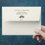 Palm Tree Modern Minimalist Destination Wedding Envelope<br><div class="desc">Palm Tree Modern Minimalist Destination Wedding Invitation Envelope. Celebrate your special day with this elegant and beautiful wedding invitation design to beautify your special occasion. All the texts are pre-arranged for you to personalize easily and quickly with your own details.</div>