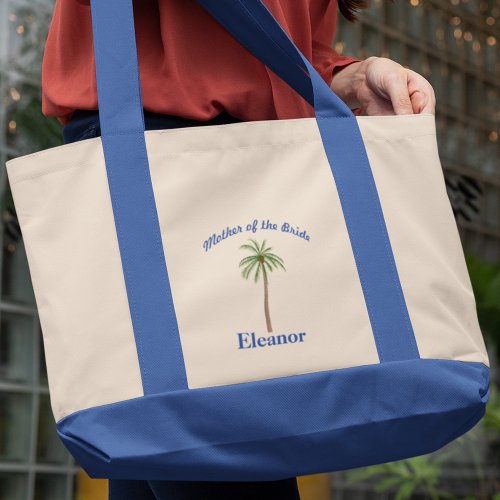 Palm Tree Mother of the Bride Tote Bag