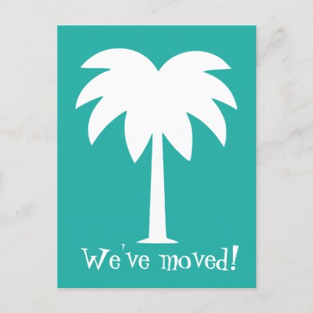 Palm Tree Moving Postcards For New Home