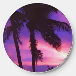 Palm Tree N Purple Sunset Wireless Charger