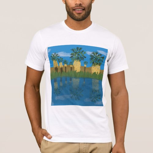 Palm Tree Oasis California Coachella Valley Desert T_Shirt
