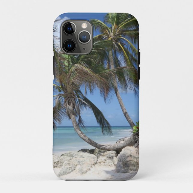 Palm Tree on Beach Barbados Case-Mate iPhone Case (Back)