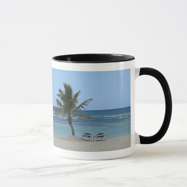 Palm Tree on the Beach Mug (Right)