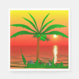 Palm Tree Paper Napkin