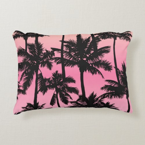 Palm Tree Pattern Accent Pillow