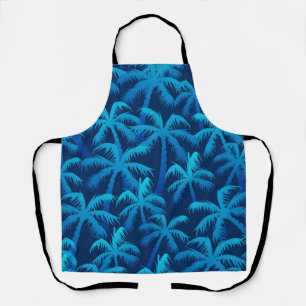 Palm tree pattern apron