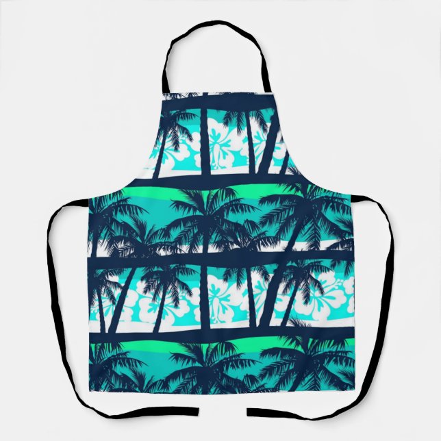 Palm tree pattern apron (Front)