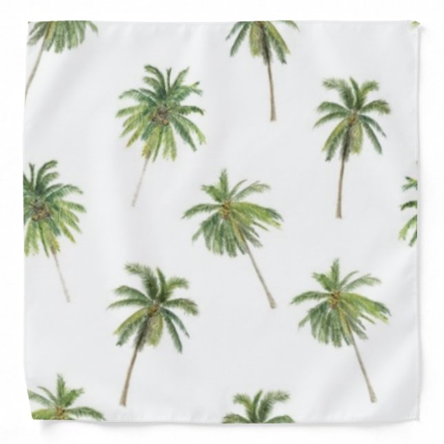 Palm tree pattern bandana (Front)