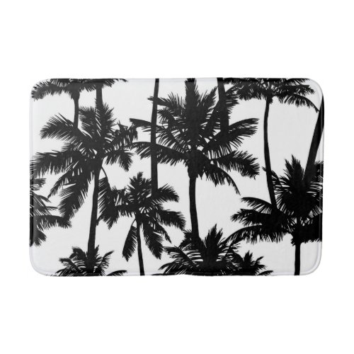 Palm Tree Pattern Bath Mat