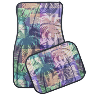 Palm Tree pattern car floor mats