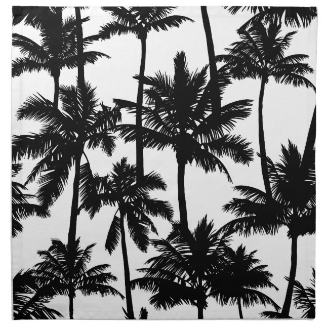 Palm Tree Pattern Cloth Napkin (Front)