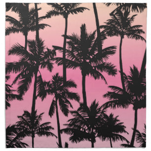 Palm Tree Pattern Cloth Napkin