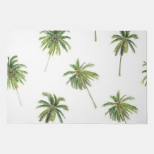 Palm tree pattern doormat