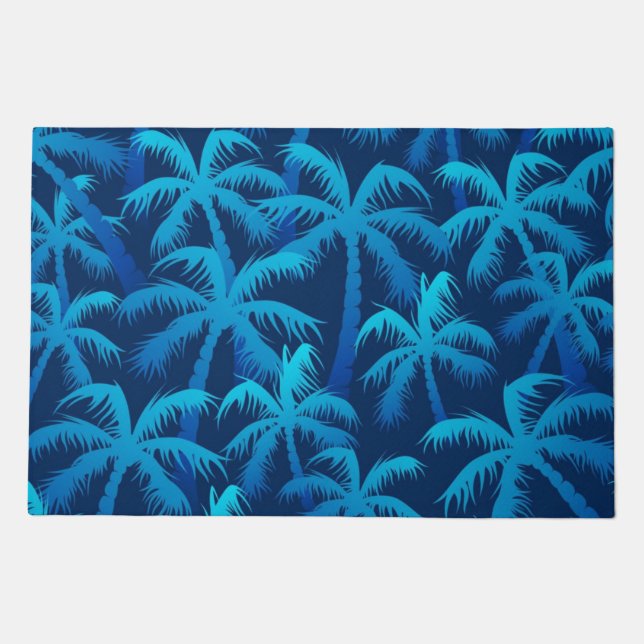 Palm tree pattern doormat (Front)