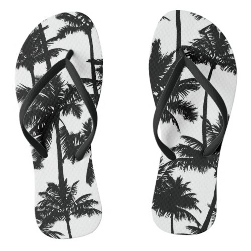 Palm Tree Pattern Flip Flops