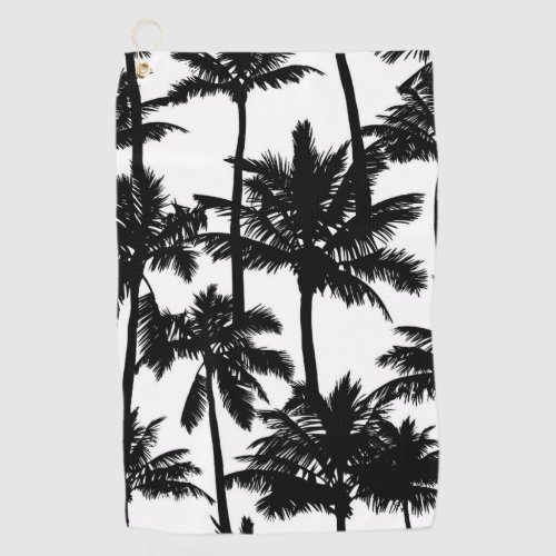 Palm Tree Pattern Golf Towel