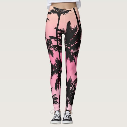 Palm Tree Pattern Leggings