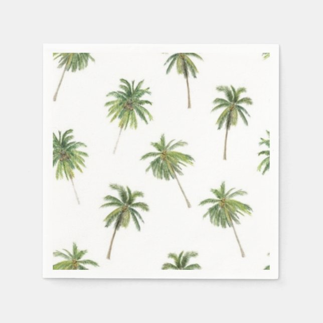 Palm tree pattern napkins (Front)